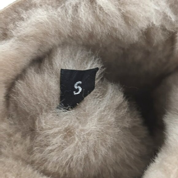 LAMO Women's 100% Premium Australian Sheepskin Genuine Tan Leather Gloves Size S - Picture 8 of 12